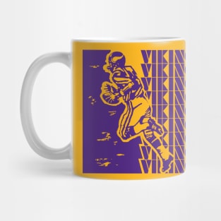 Retro VIkings design purple Mug